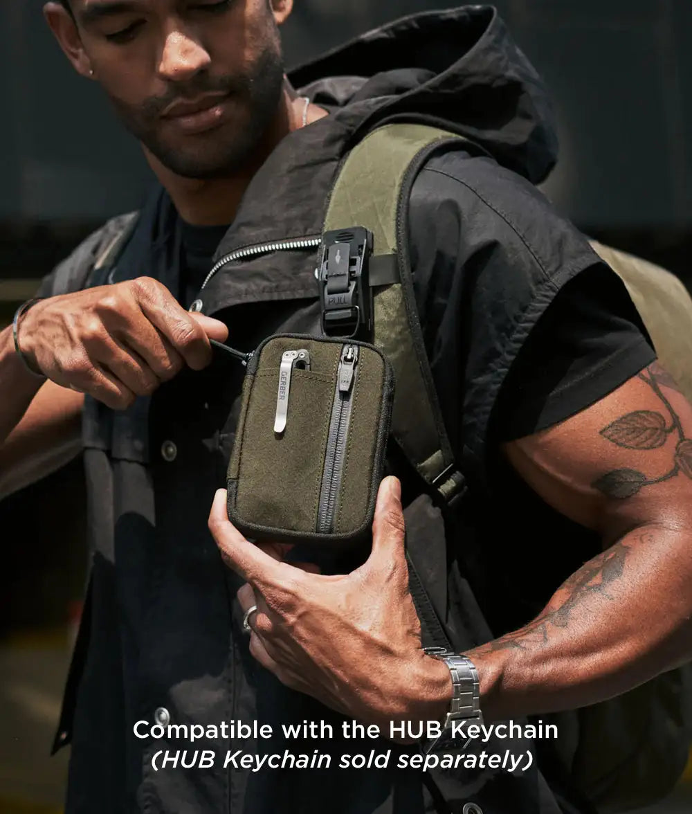 Hub Pouch Pro | Green Axogrid