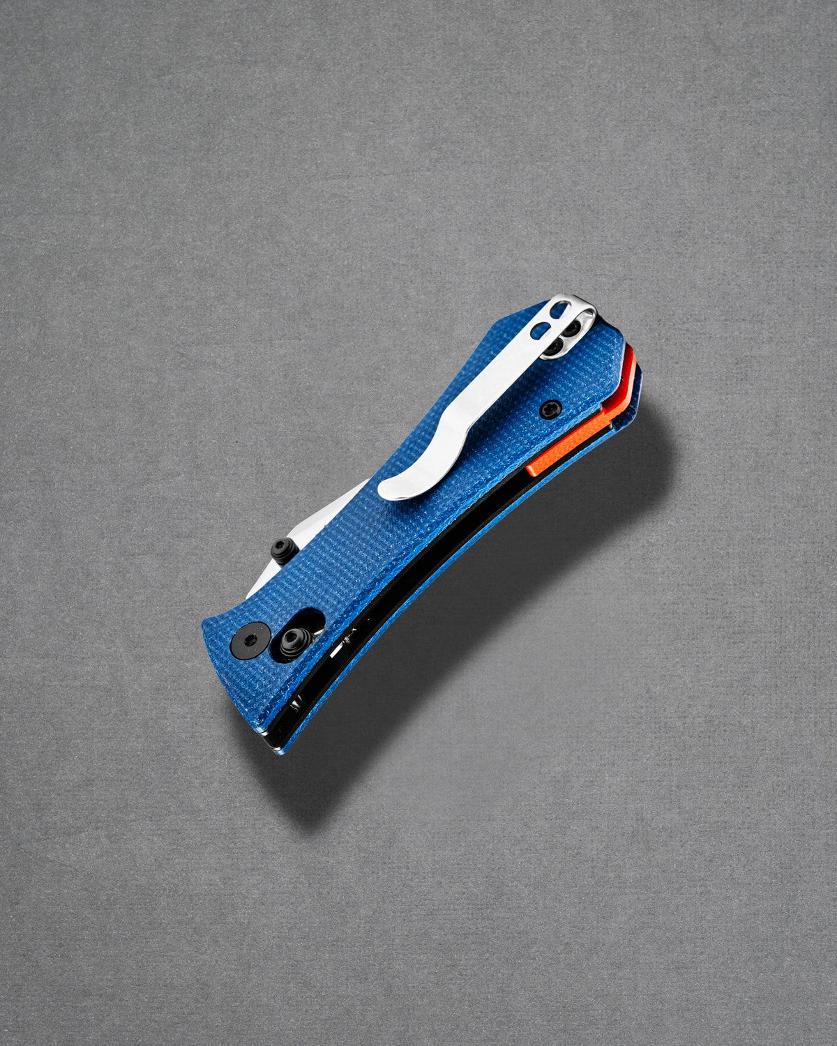 Coffin Tanto Deadhead Crossbar | Blue Micarta + 14C28N