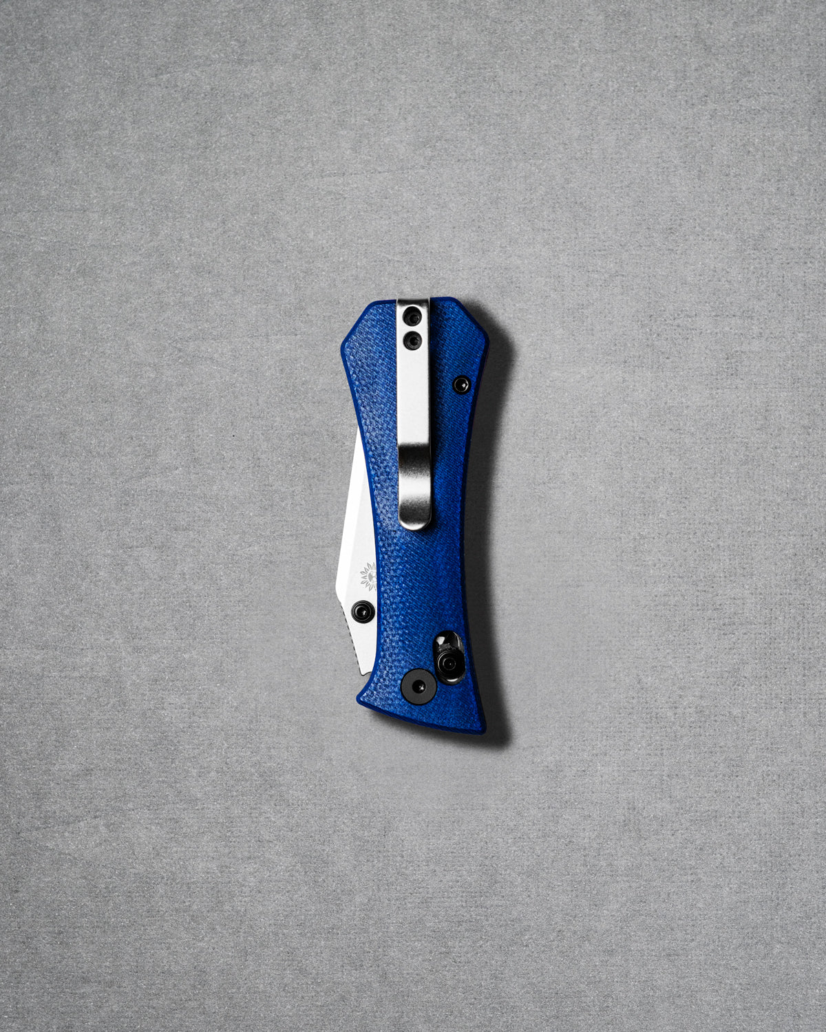 Coffin Tanto Deadhead Crossbar | Blue Micarta + 14C28N