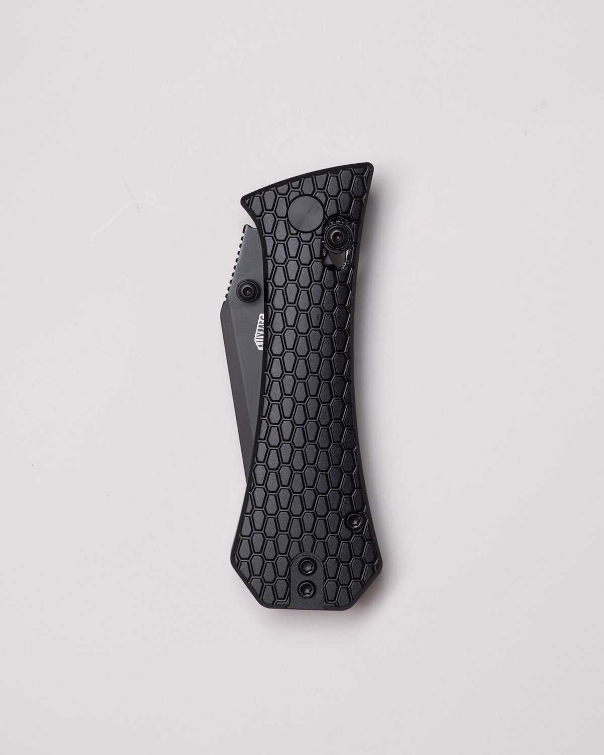 Coffin Tanto Deadhead Crossbar | Black Aluminium + Black PVD 14C28N