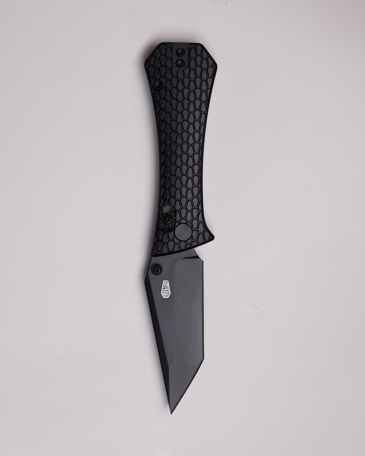 Coffin Tanto Deadhead Crossbar | Black Aluminium + Black PVD 14C28N