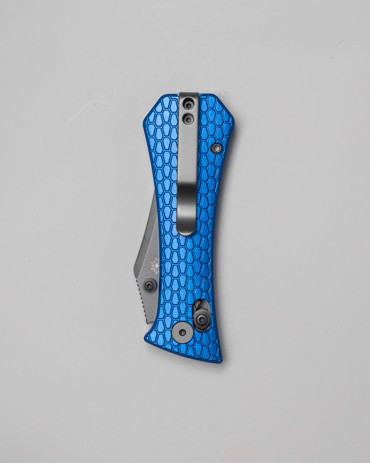 Pocket Bowie Deadhead Crossbar | Blue Aluminium + Smoke PVD 14C28N