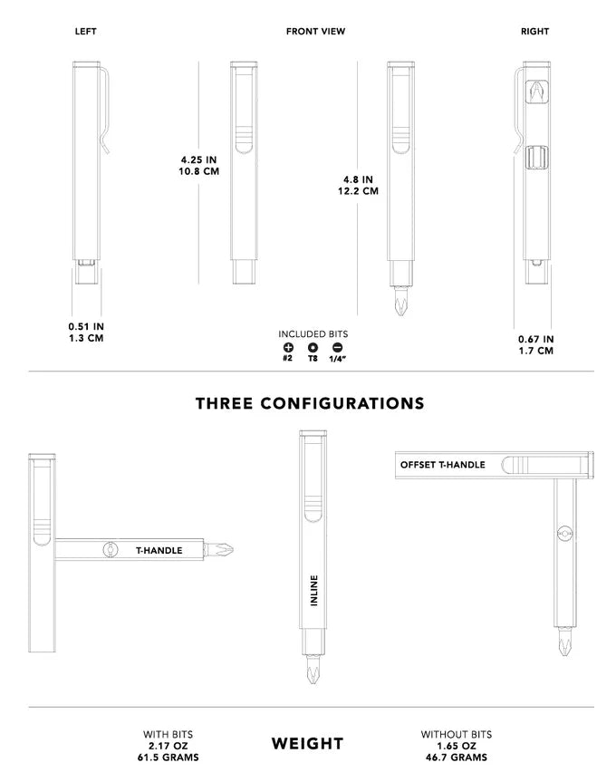 Bit Bar Inline - 3 bits