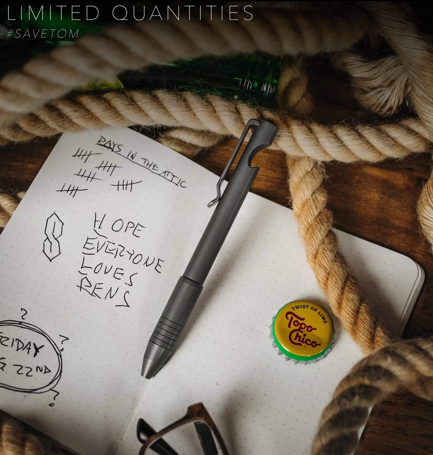 Notorious EDC Jot N' Pop | Ti Pocket Pro Pen