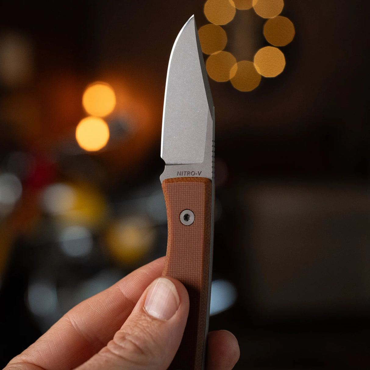 USA Lookout Fixed Blade | Nitro-V + Natural Micarta