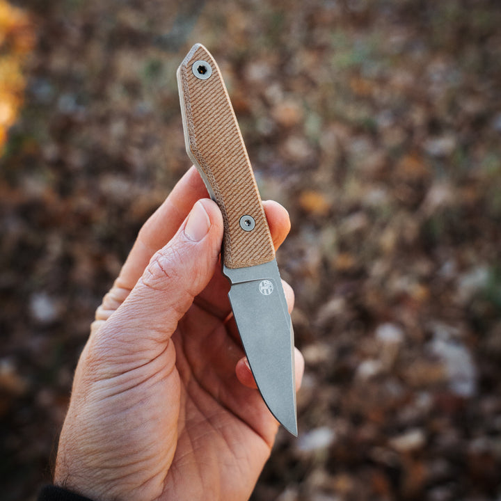 USA Lookout Fixed Blade | Magnacut + Natural Micarta