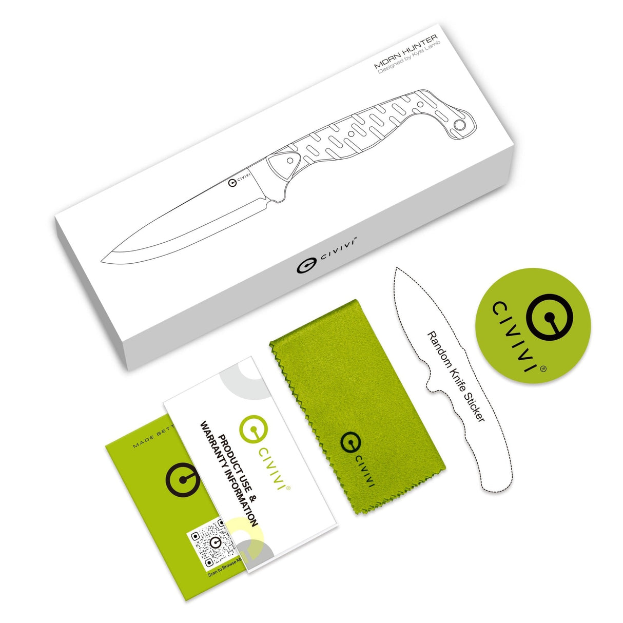 MDRN Hunter | Black G10 + Stonewashed