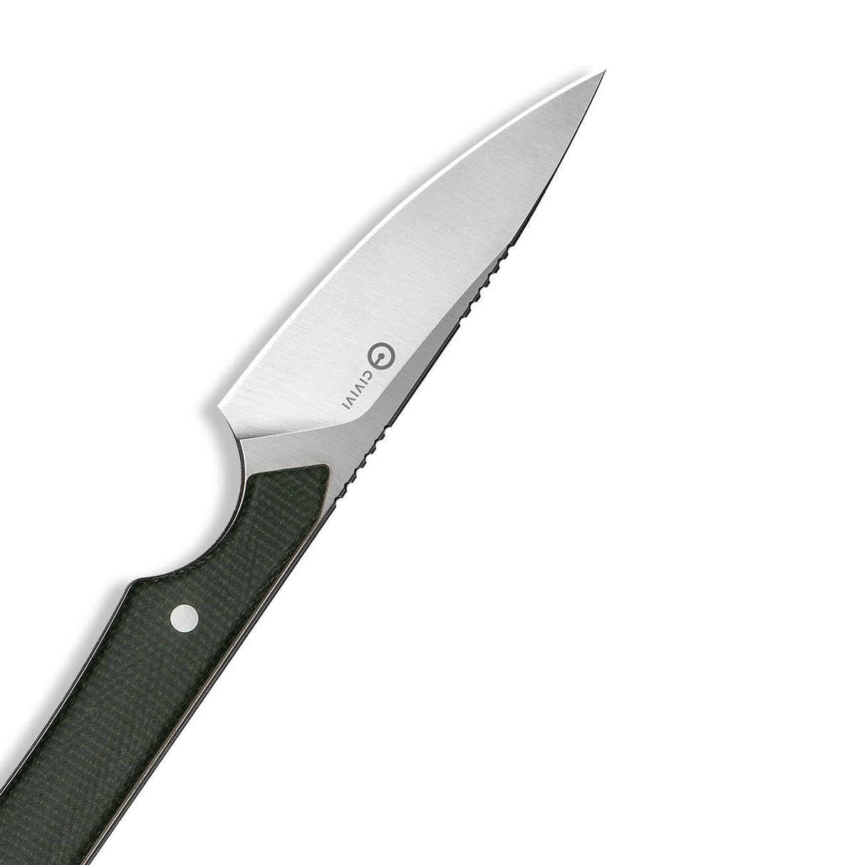High Grass Field Knife | Green Micarta + Satin 14C28N