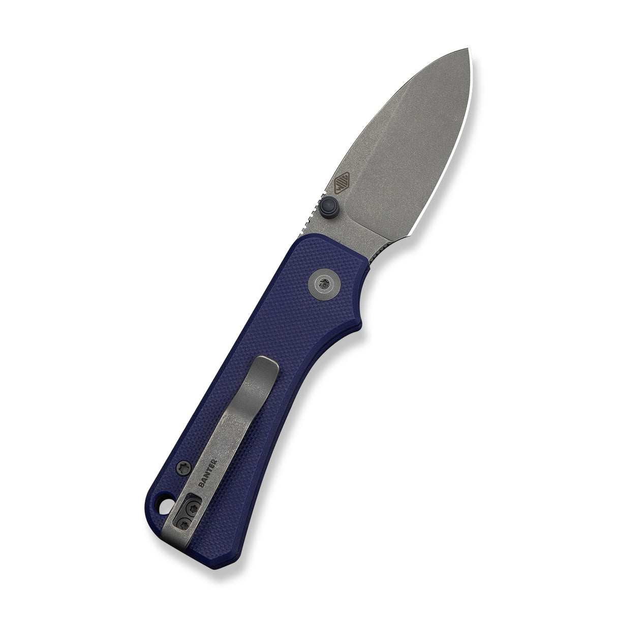 Baby Banter Slipjoint | Blue G10 + Grey Stonewash Nitro-V