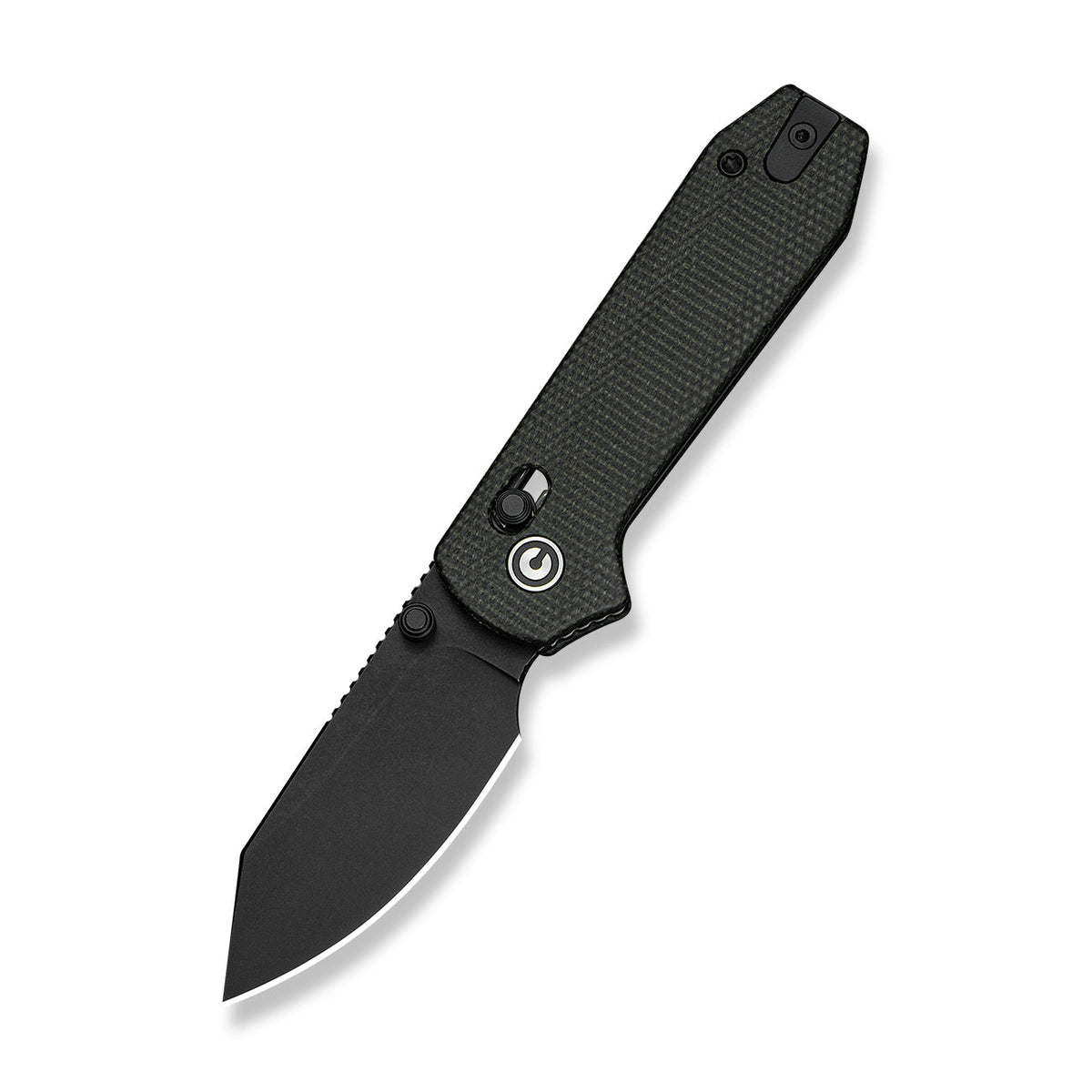 Lil Yonder | Dark Green Canvas Micarta + Blackwash 14C28N