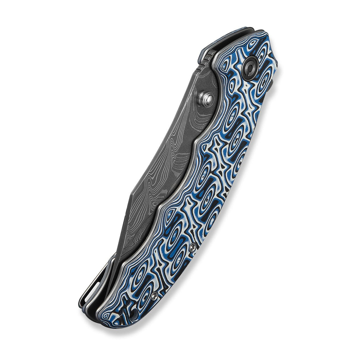 Pentad | Blue Vortex Micarta + Dama