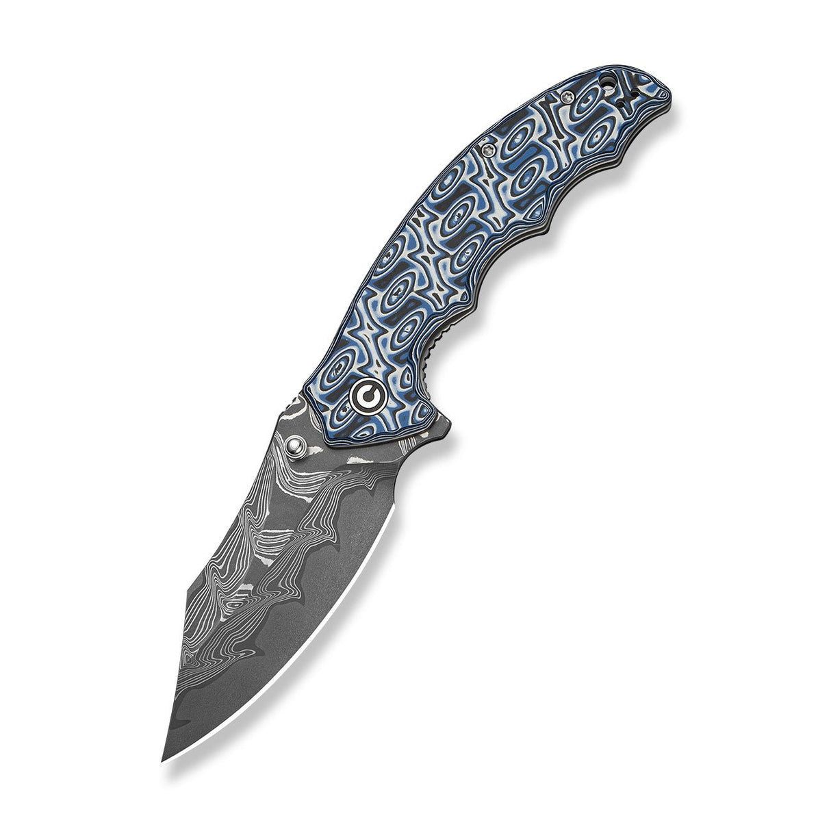 Pentad | Blue Vortex Micarta + Dama