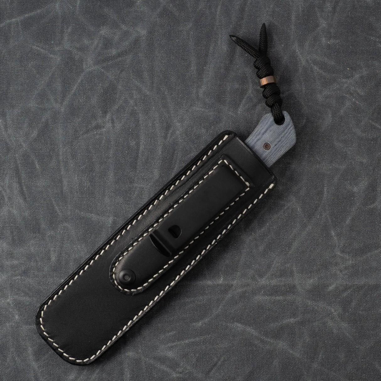 Collusion - J.W.Kollab Fixed Blade | Blue Linen Micarta