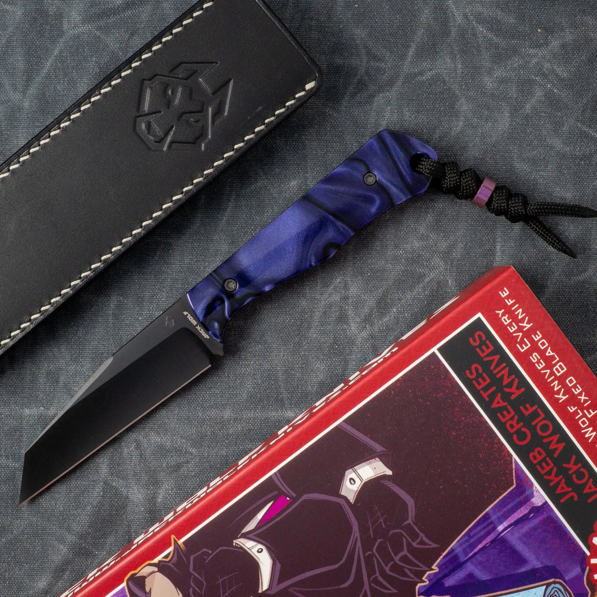 Collusion - J.W.Kollab Fixed Blade | Kirinite Purple Wave