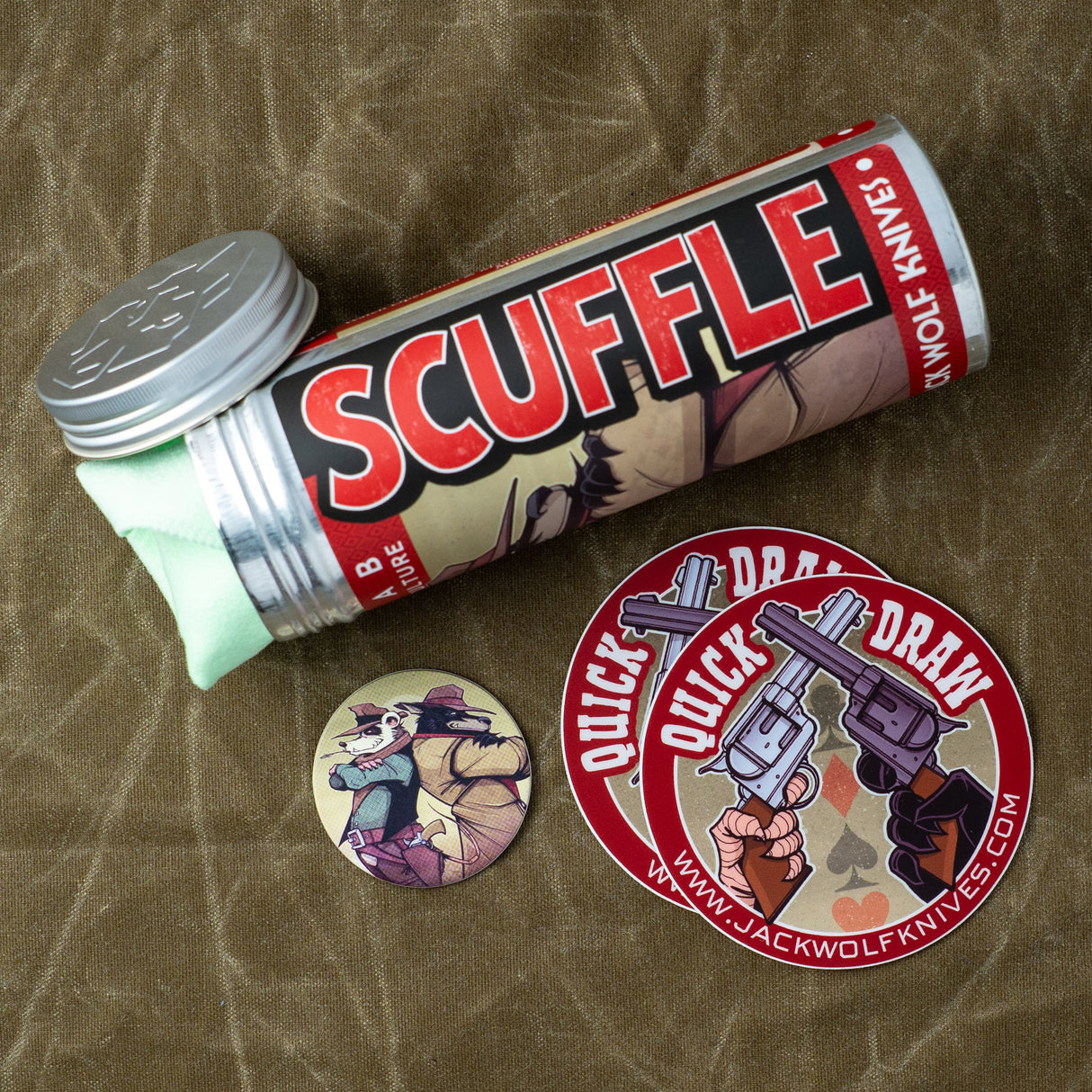 Scuffle - Bolster Lock | Kirinite Black Ice + Belt Satin S90V