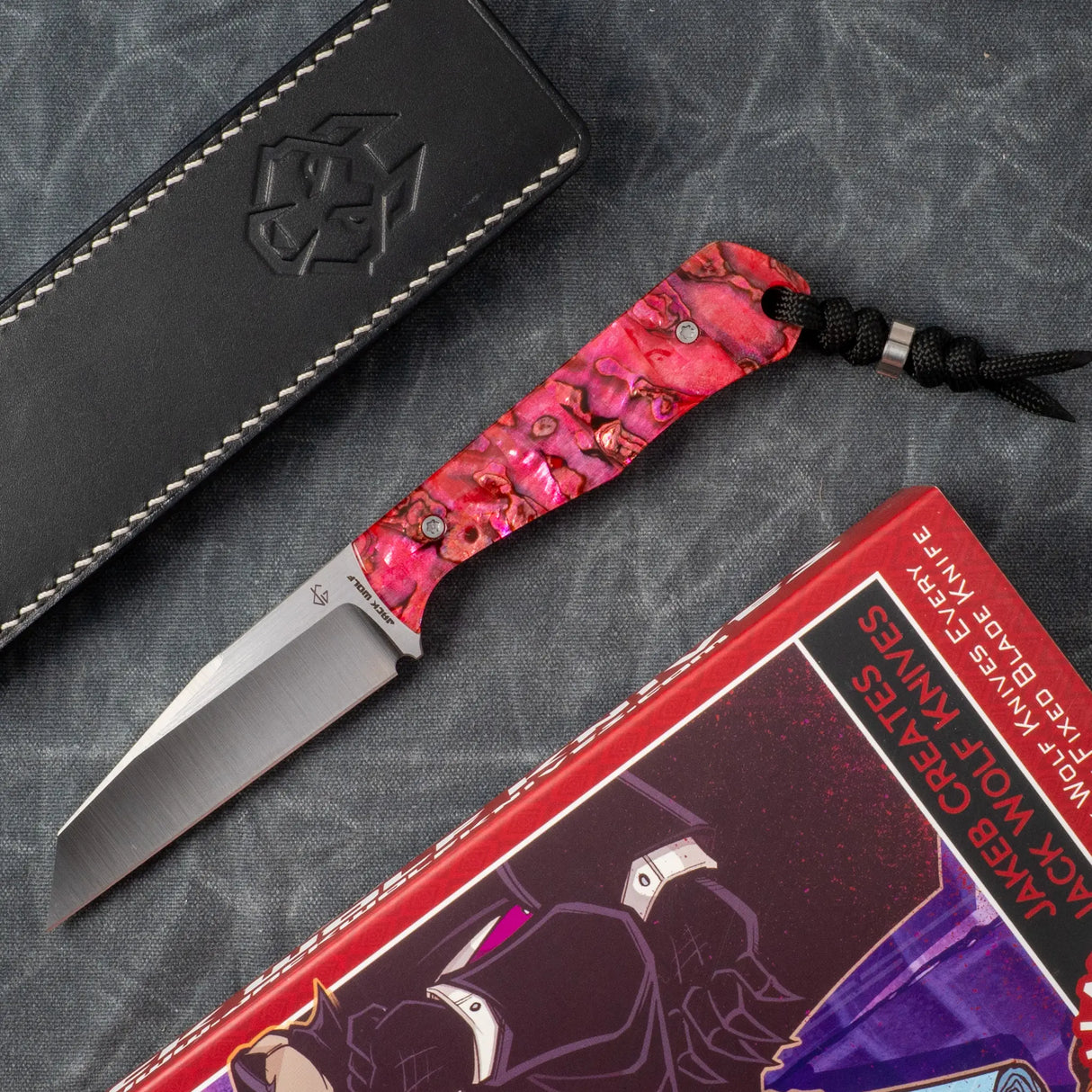 Collusion - J.W.Kollab Fixed Blade | Red Abalone