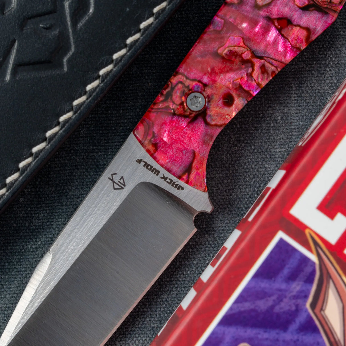 Collusion - J.W.Kollab Fixed Blade | Red Abalone