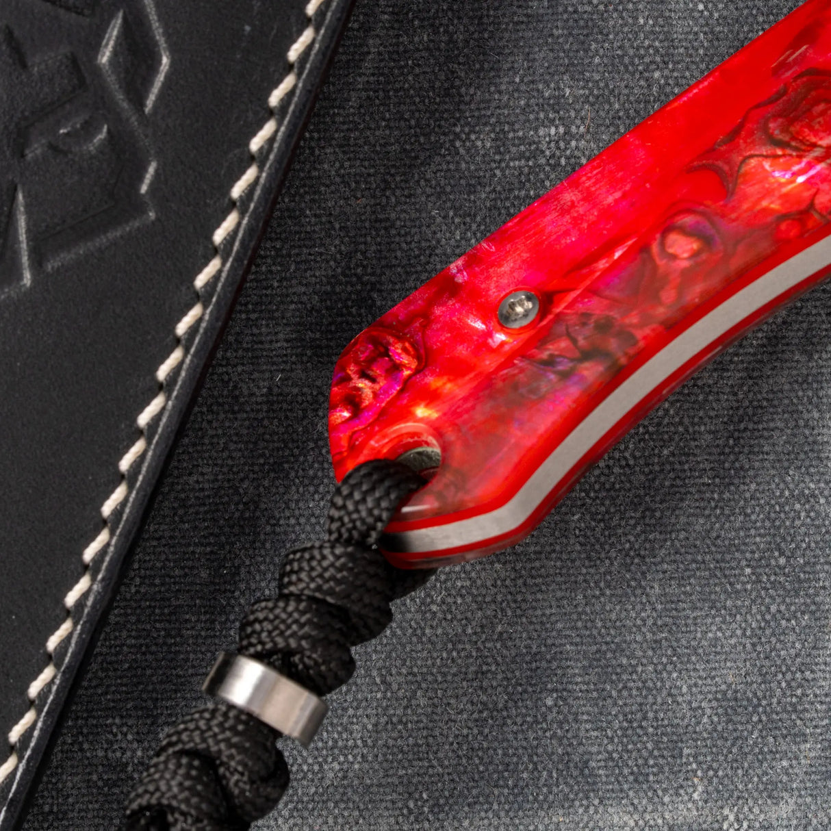 Collusion - J.W.Kollab Fixed Blade | Red Abalone