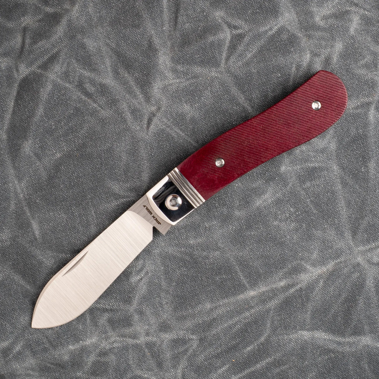 K9 Jack - Redstone Richlite Sawcut | Steel Series