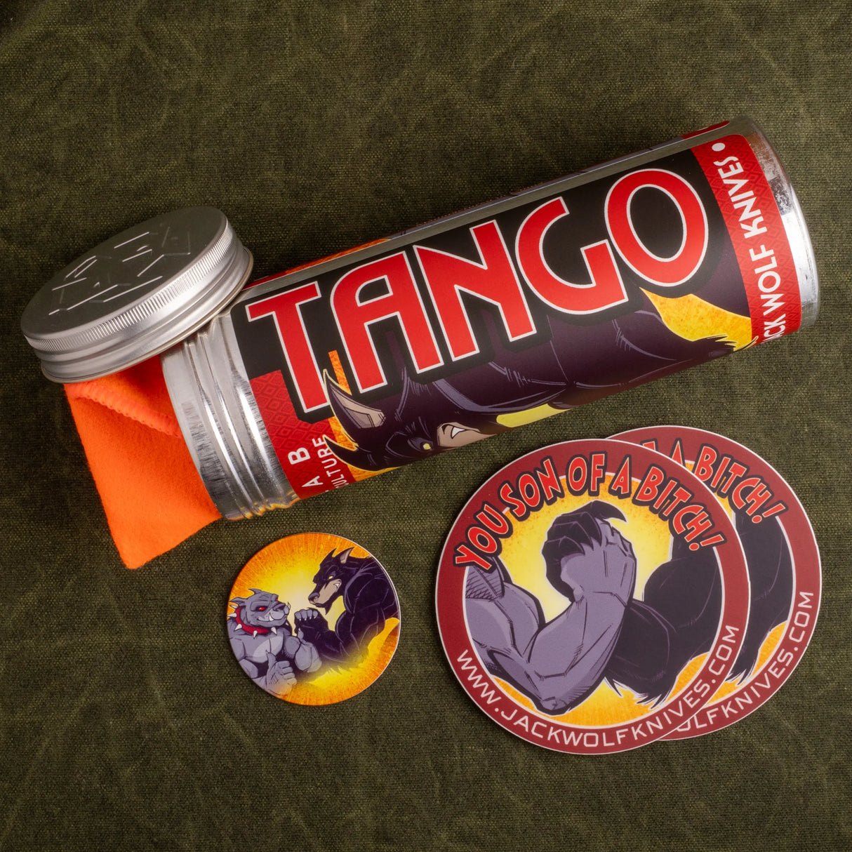 Tango - Frame/Bolster Lock | J.W.Kollab x Cerberus Knives