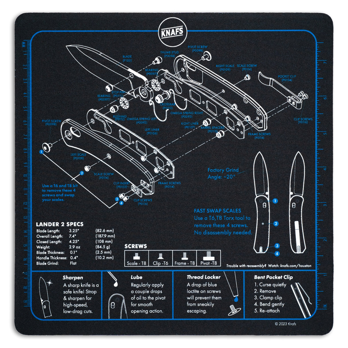 Lander 2 Knife Shop Mat | Mousepad