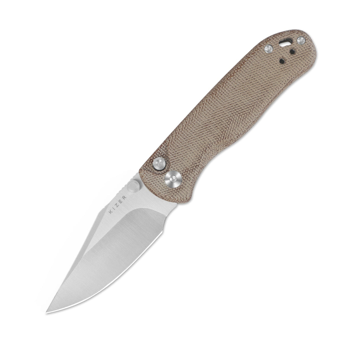 Drop Bear 2 | Compression Lock - Clip Point + Natural Micarta