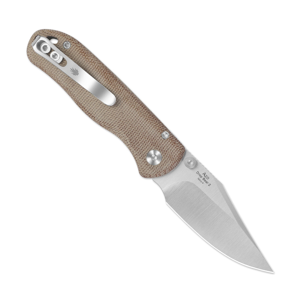 Drop Bear 2 | Compression Lock - Clip Point + Natural Micarta