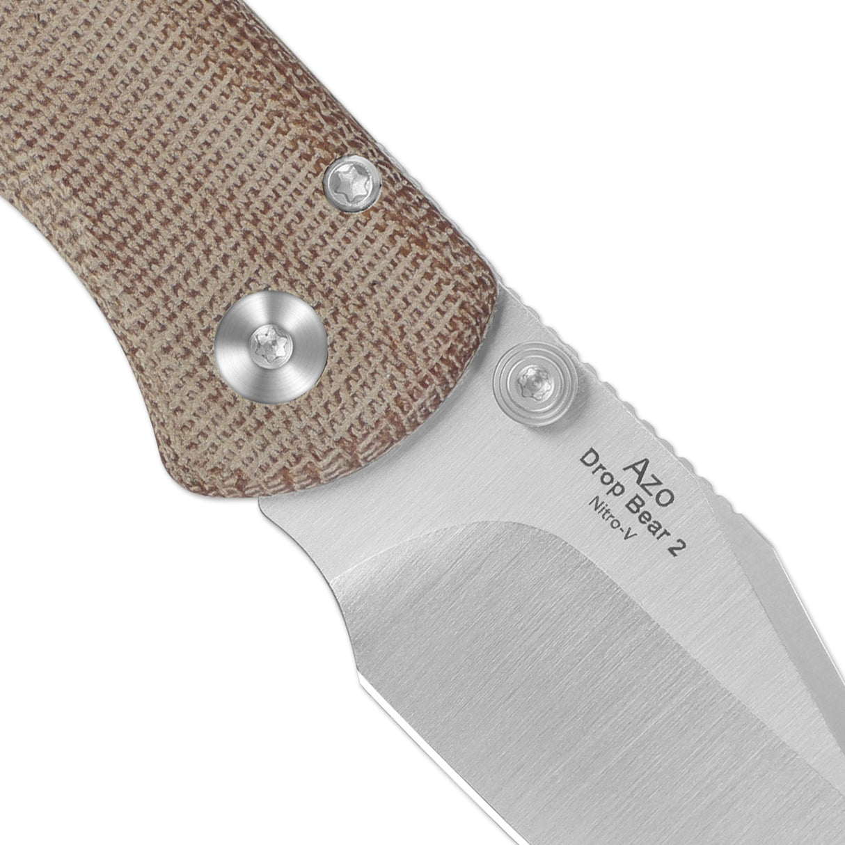 Drop Bear 2 | Compression Lock - Clip Point + Natural Micarta