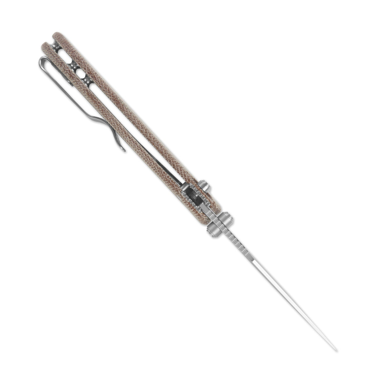 Drop Bear 2 | Compression Lock - Clip Point + Natural Micarta