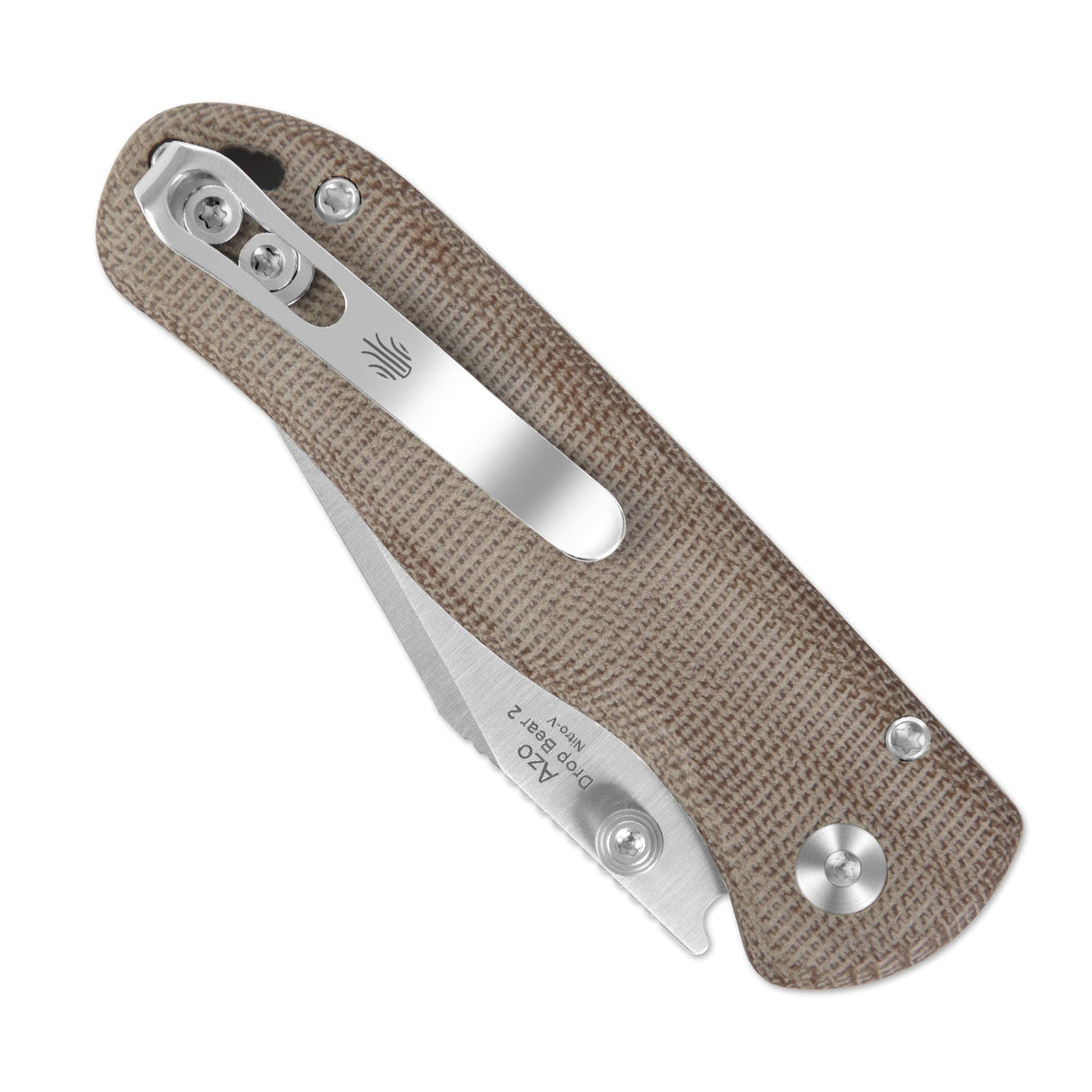 Drop Bear 2 | Compression Lock - Clip Point + Natural Micarta