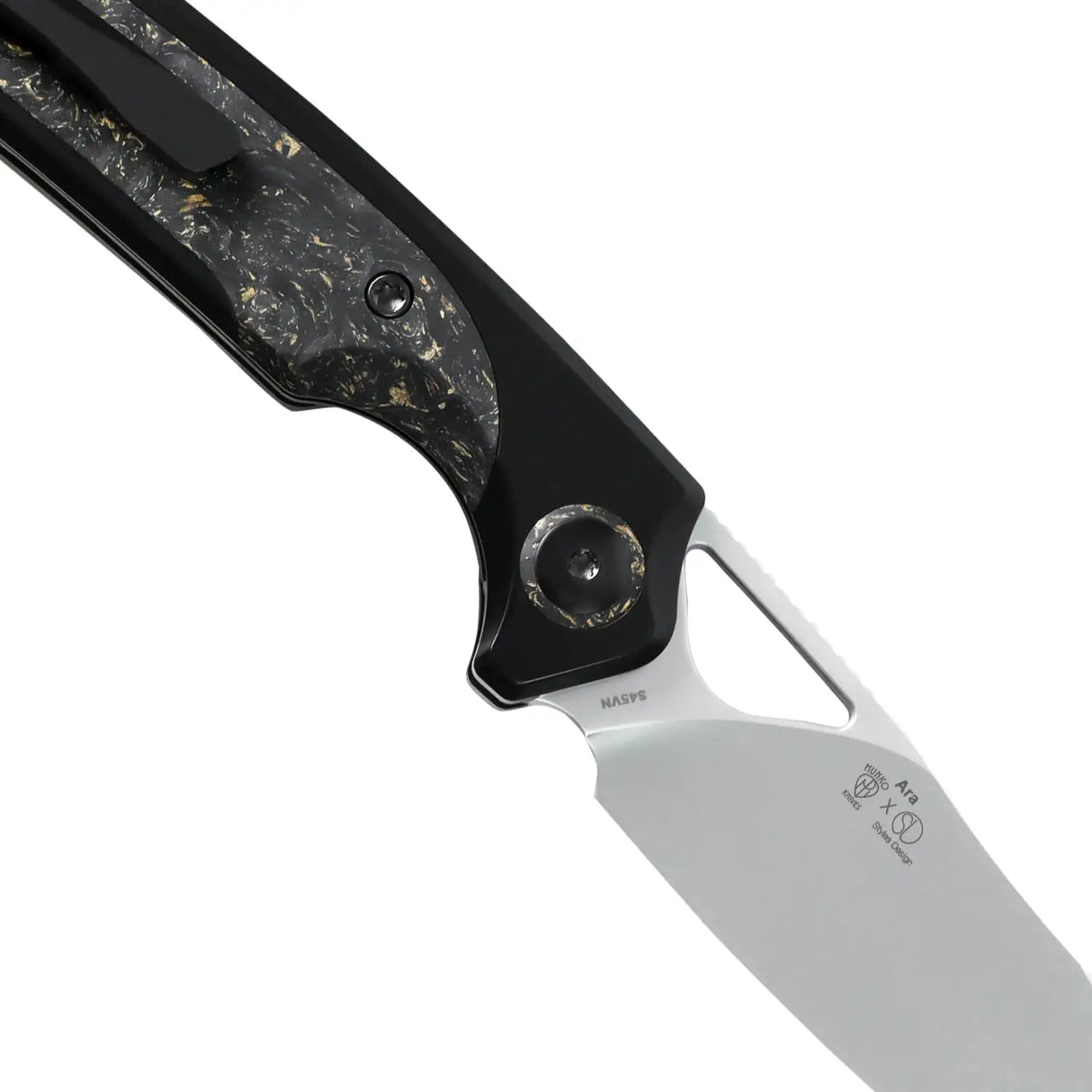 Ara | Carbon Fibre Gold Flake S45VN