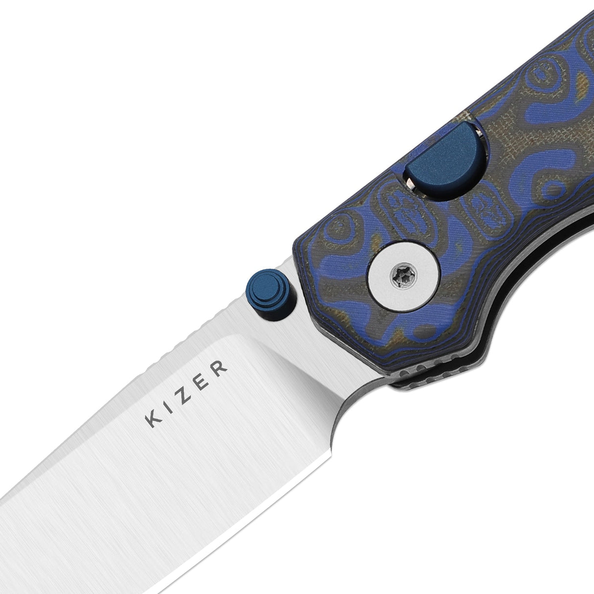 Begleiter 2.9 | Blue Vortex Micarta + Satin BD1N