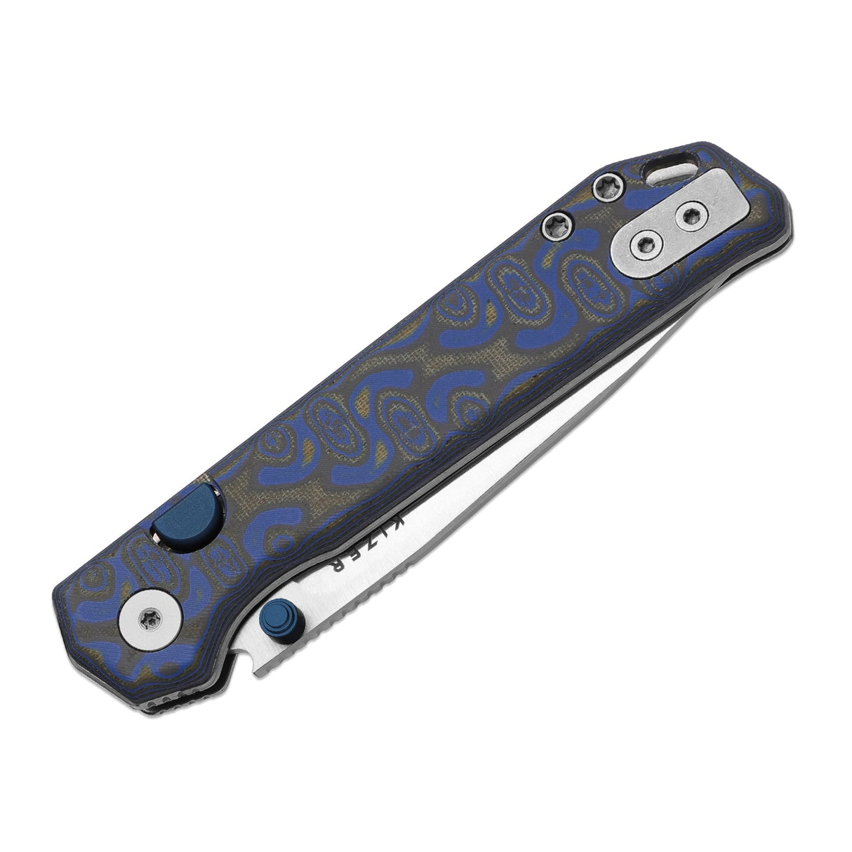 Begleiter 2.9 | Blue Vortex Micarta + Satin BD1N