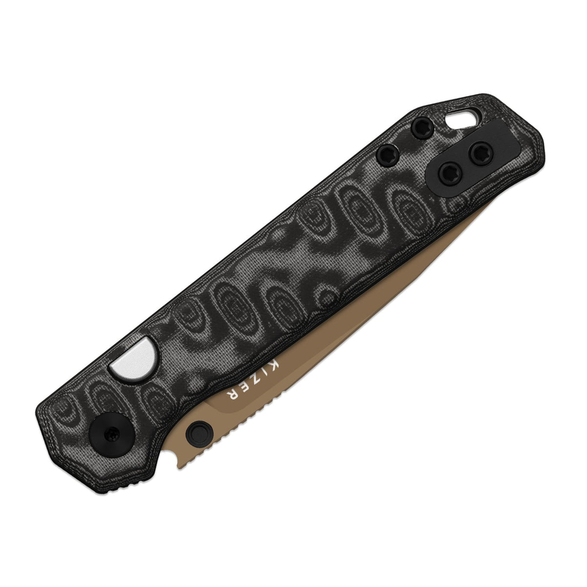 Begleiter 2.9 | Black Vortex Micarta + Sunset PVD BD1N