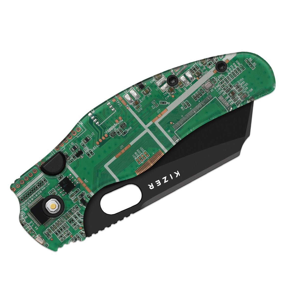 C01C 2.9 BS PCB | Green Resin + Black PVD S35VN