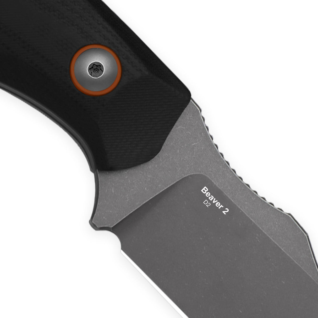 Beaver 2 | Black G10 + Clip Point D2