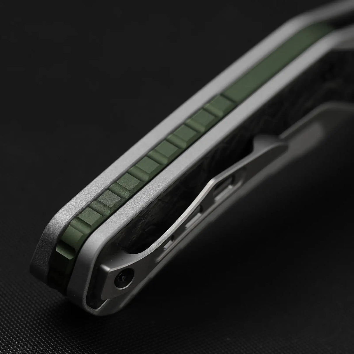 Draca | Black Carbon Fiber GID & Aluminium + Stonewash S45VN