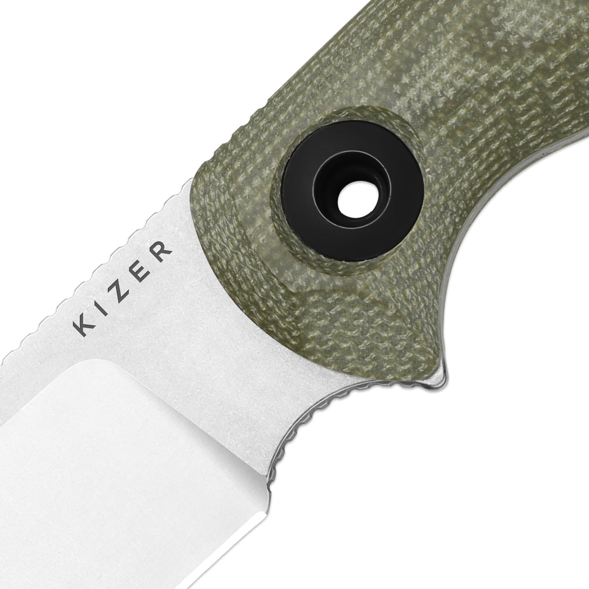 Drop Bear Fix 3 | Green Micarta + Drop Point 14C28N