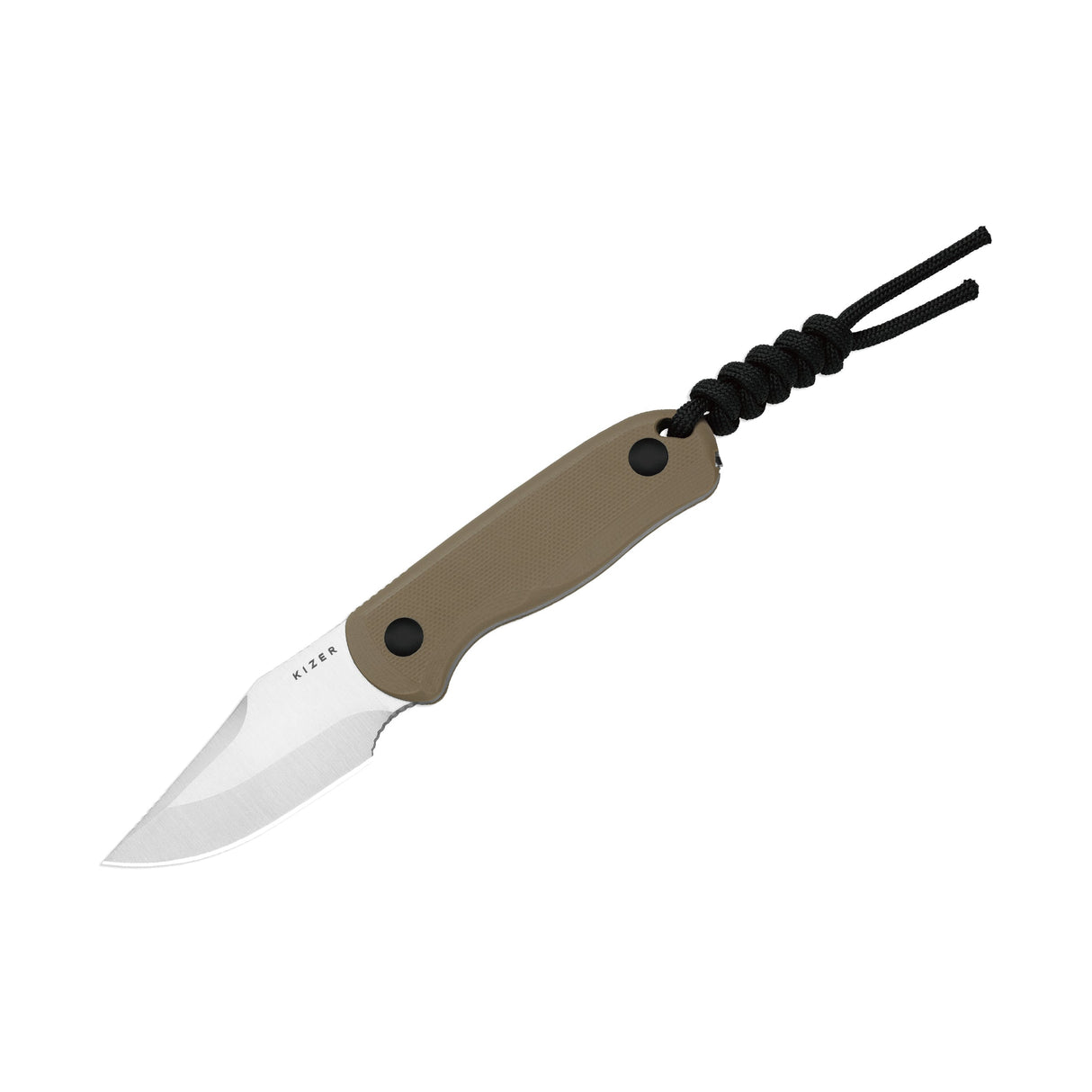 Drop Bear Fixed Blade | Tan G10 + Clip Point AEB-L