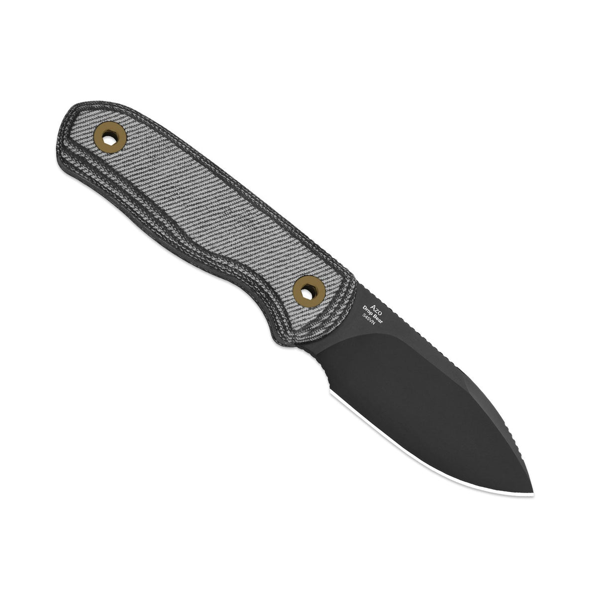 Drop Bear Fixed Blade | Black Micarta + Drop Point S45VN