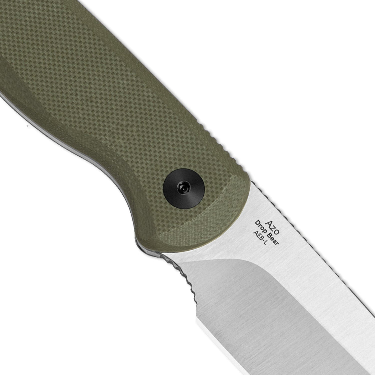 Drop Bear Fixed Blade |  Sheepsfoot AEB-L + Olive G10