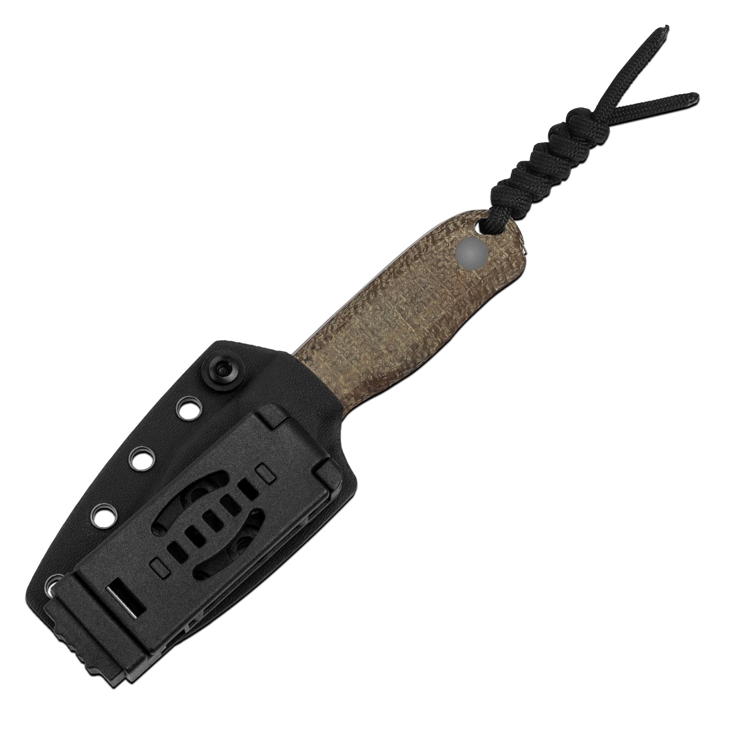 Drop Bear Fixed Blade | Drop Point 14C28N + Burlap Micarta