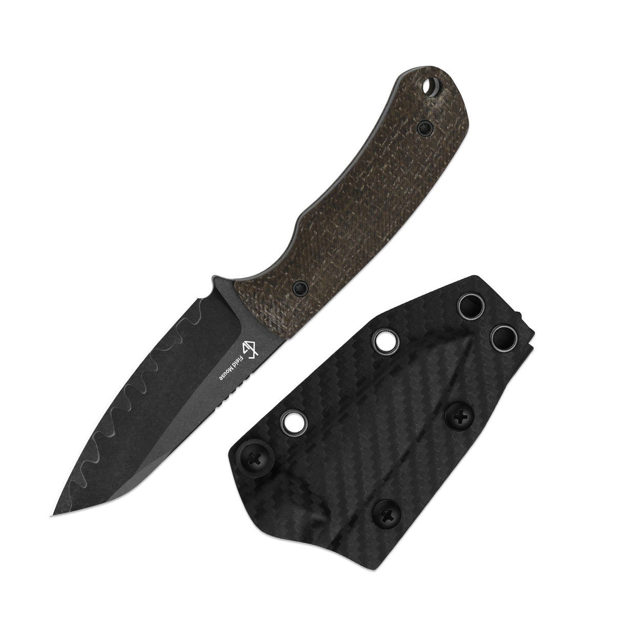 Field Mouse | GID Canvas Micarta + 3-layer Composite Steel
