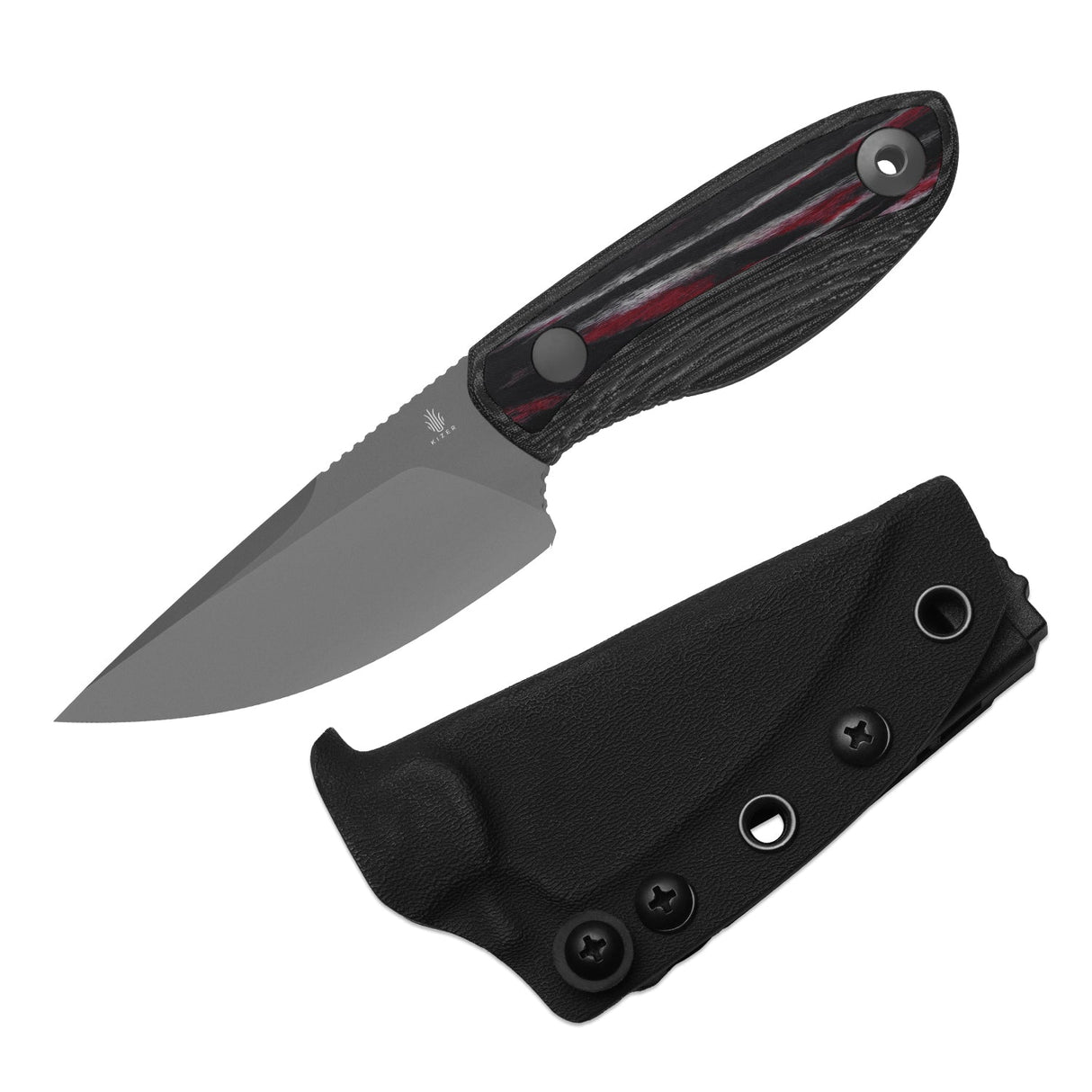 Finch | Micarta & Reconstituted Wood + Grey PVD Stonewash AEB-L