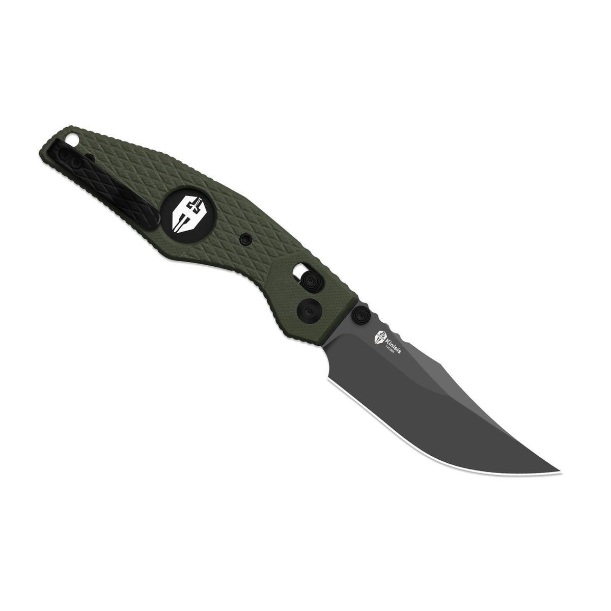 Kinisis | Green G10 + Gray PVD 14C28N