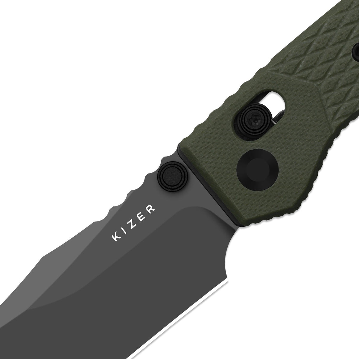 Kinisis | Green G10 + Gray PVD 14C28N