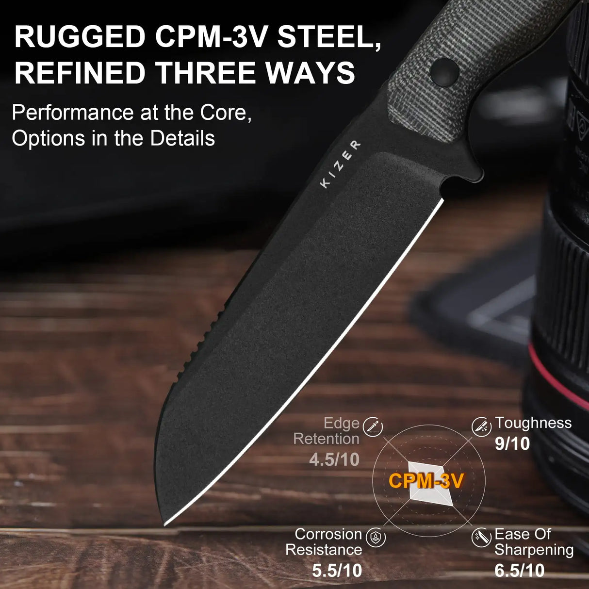 Begleiter Fix | CPM-3V + Black Micarta