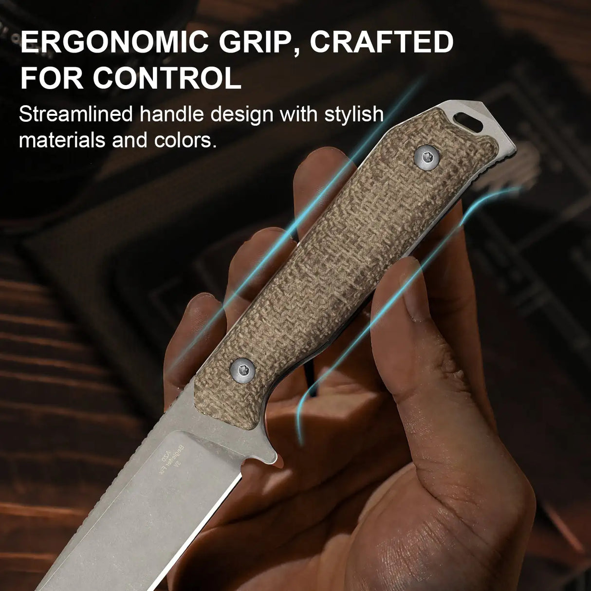 Begleiter Fix | CPM-3V + Burlap Micarta