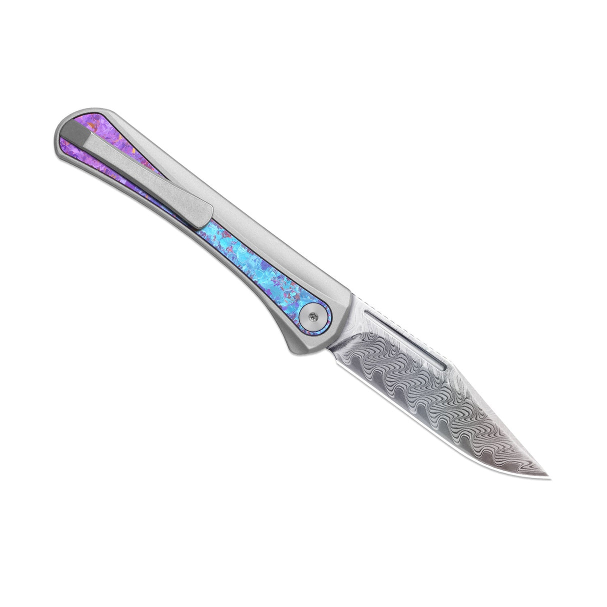 Melody | Aluminium & Crystalized Ti + Rainbow Dama