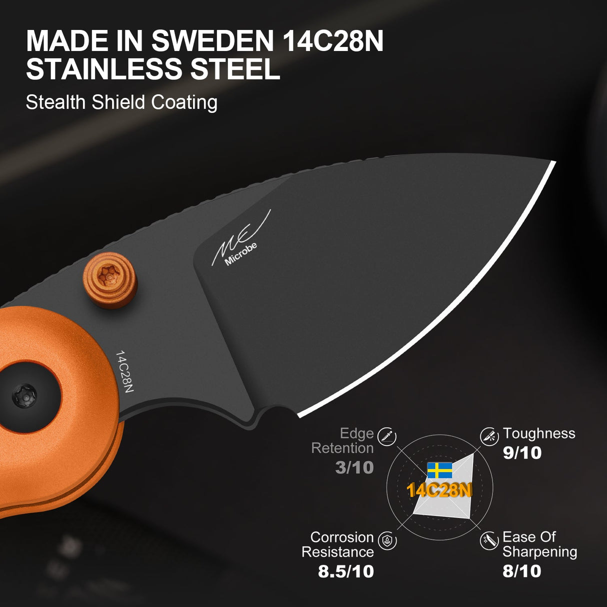 Microbe | Orange Aluminium + 14C28N